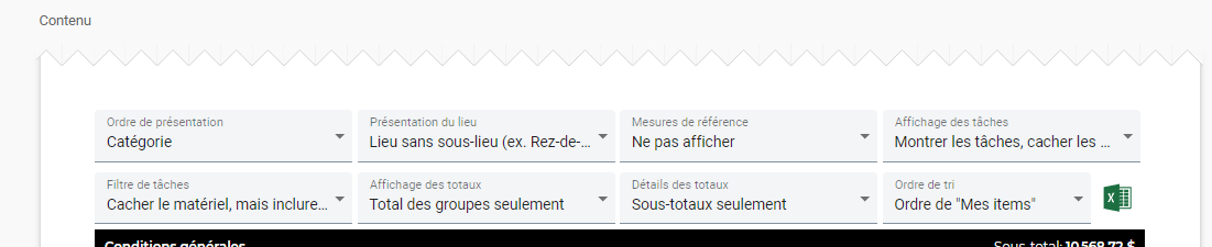 In Content options, open Totals details and switch from "Subtotals only"